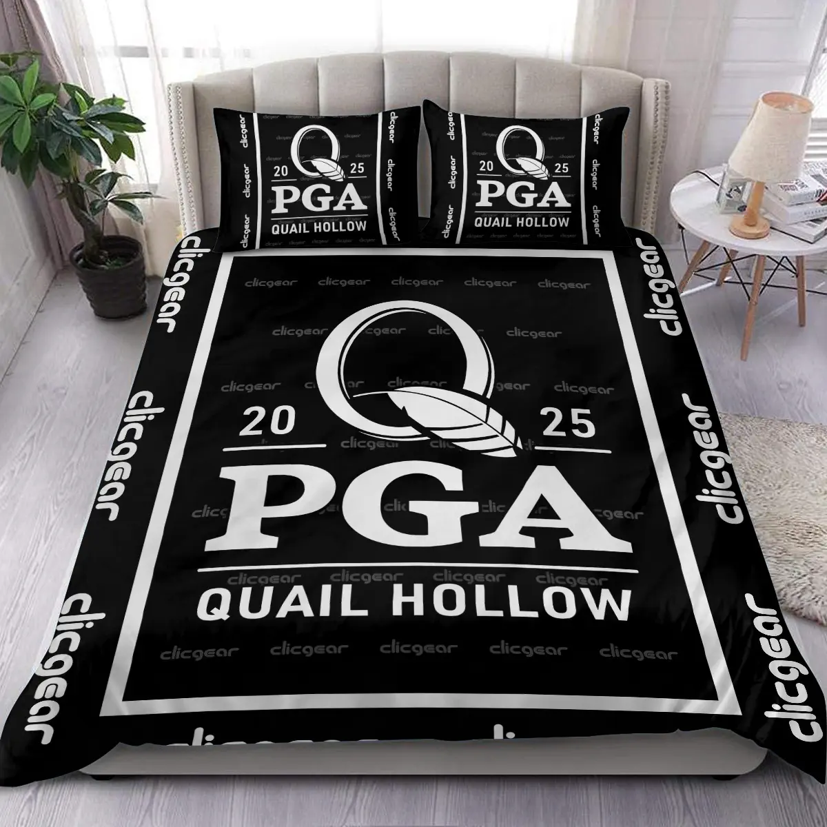 2025 PGA Championship Tournament Clicgear Brand Exclusive Logo All Over Prints BLPGC221024A01CLISJT - Bedding Set