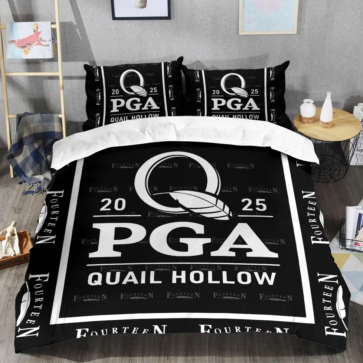 2025 PGA Championship Tournament Fourteen Golf Brand Exclusive Logo All Over Prints BLPGC221024A01FGSJT - Bedding Set