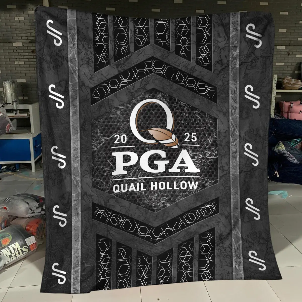 2025 PGA Championship Tournament JP Golf Brand Exclusive Logo All Over Prints BLPGC231024A01JPBLK - Blanket