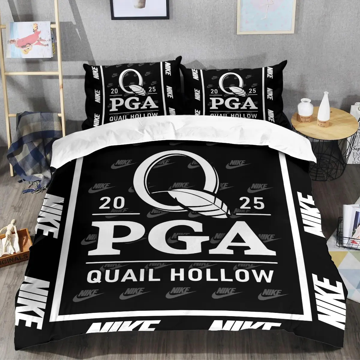 2025 PGA Championship Tournament Nike Brand Exclusive Logo All Over Prints BLPGC221024A01NKSJT - Bedding Set