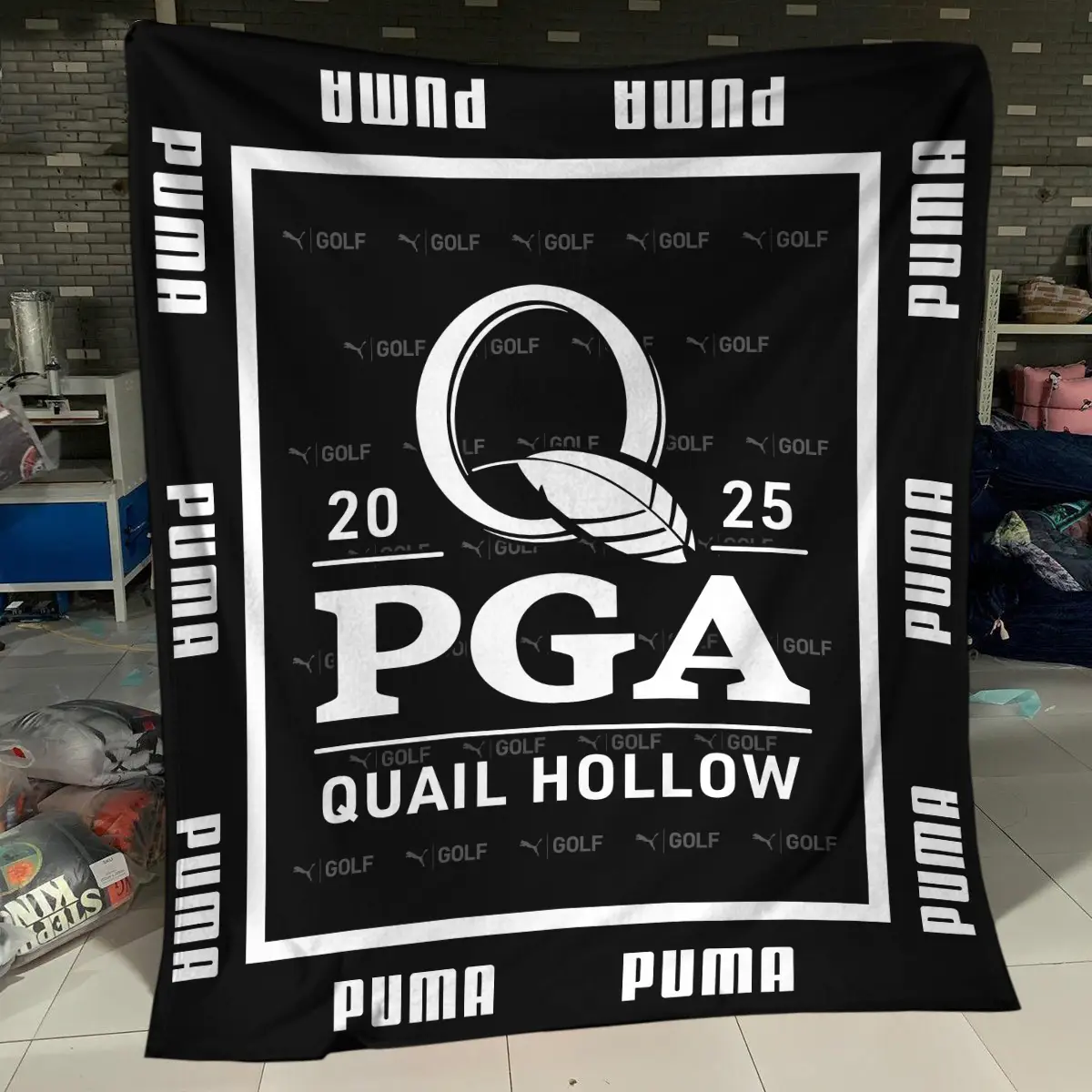 125th U.S. Open Tournament PUMA Golf Brand Exclusive Logo All Over Prints BL125221024A01PUMSJT - Bedding Set