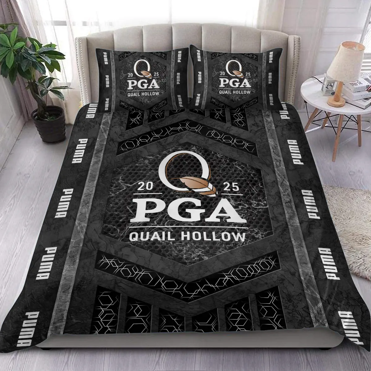 U.S. Open Tournament PUMA Golf Brand Exclusive Logo All Over Prints BLUSO231024A01PUMSJT - Bedding Set