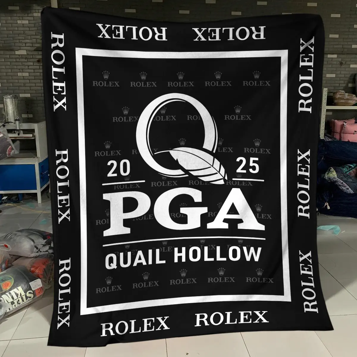 2025 PGA Championship Tournament Rolex Brand Exclusive Logo All Over Prints BLPGC221024A01ROXBLK - Blanket