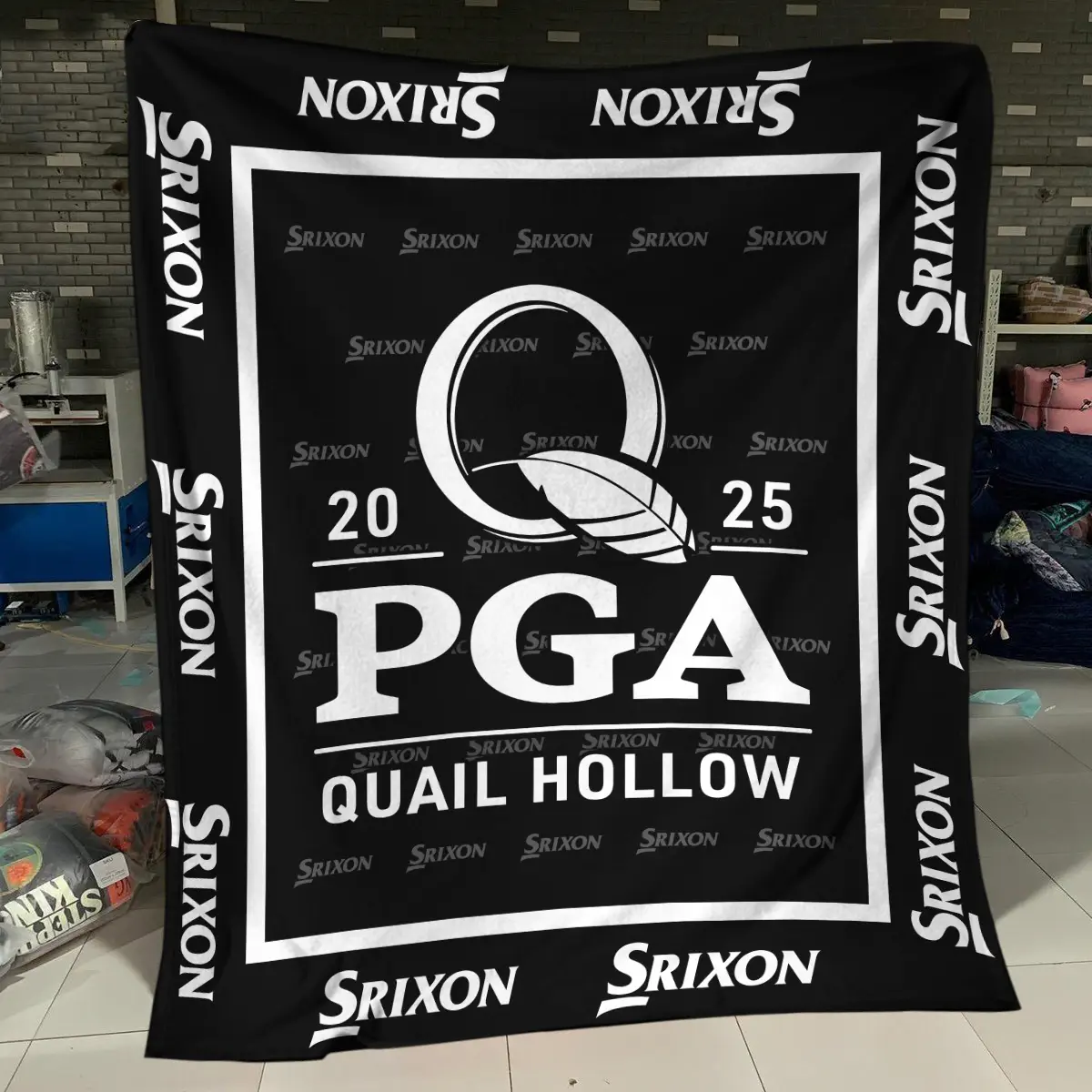 2025 PGA Championship Tournament Srixon Brand Exclusive Logo All Over Prints BLPGC221024A01SRBLK - Blanket