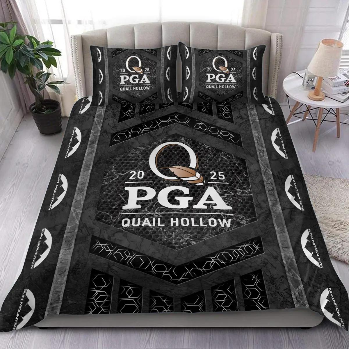 2025 PGA Championship Tournament Sun Mountain Brand Exclusive Logo All Over Prints BLPGC231024A01SMSJT - Bedding Set