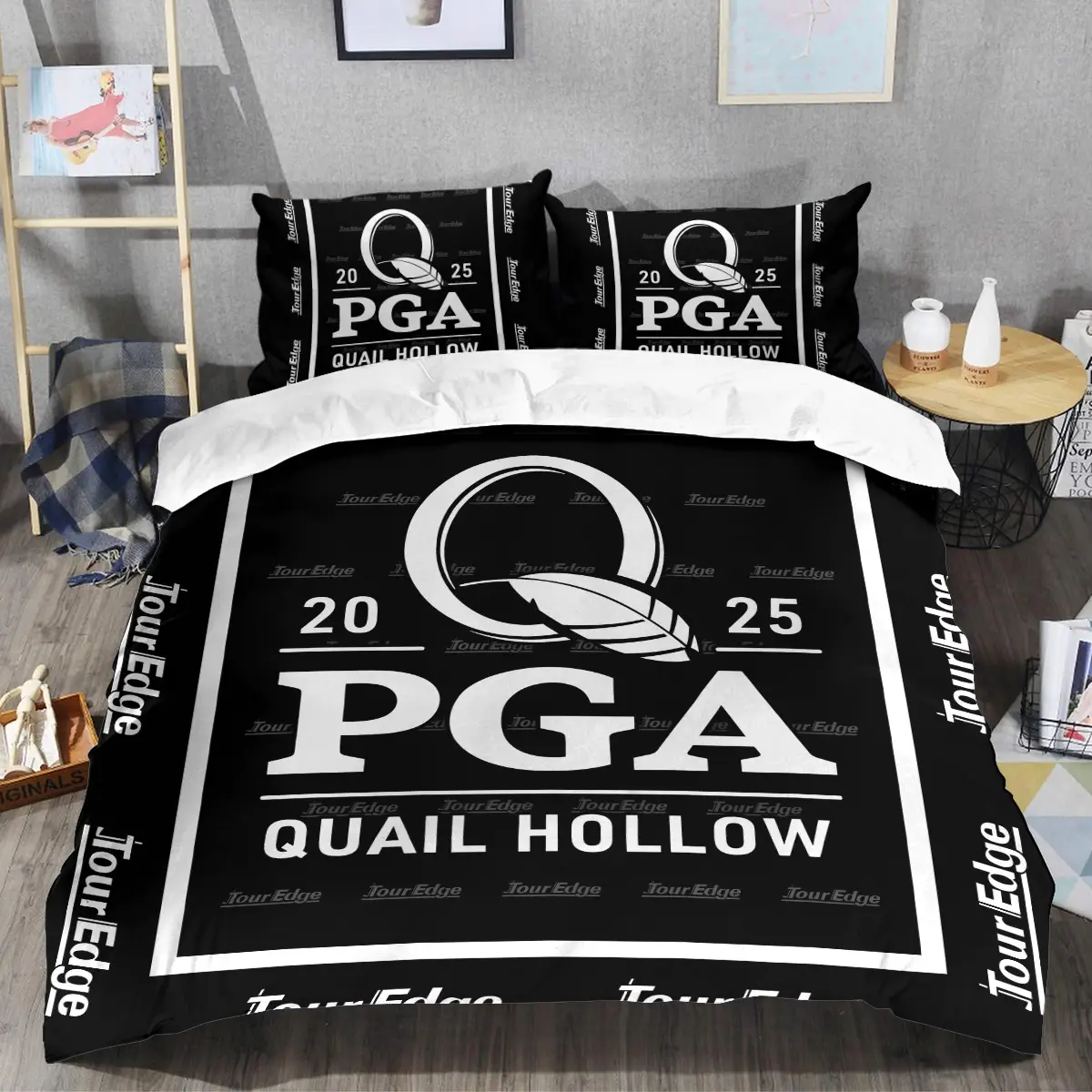 2025 PGA Championship Tournament Tour Edge Brand Exclusive Logo All Over Prints BLPGC221024A01TESJT - Bedding Set