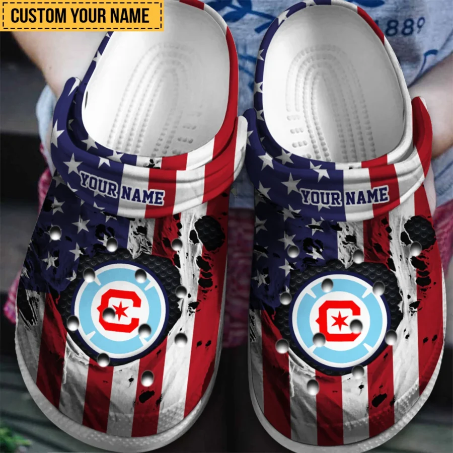 Special Release MLS Chicago Fire Classic Crocs All Over Print HOMLS151024CRO01CHI