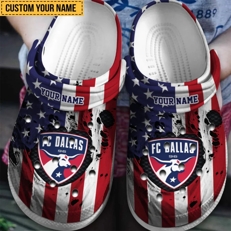 Special Release MLS FC Dallas Classic Crocs All Over Print HOMLS151024CRO01DAL