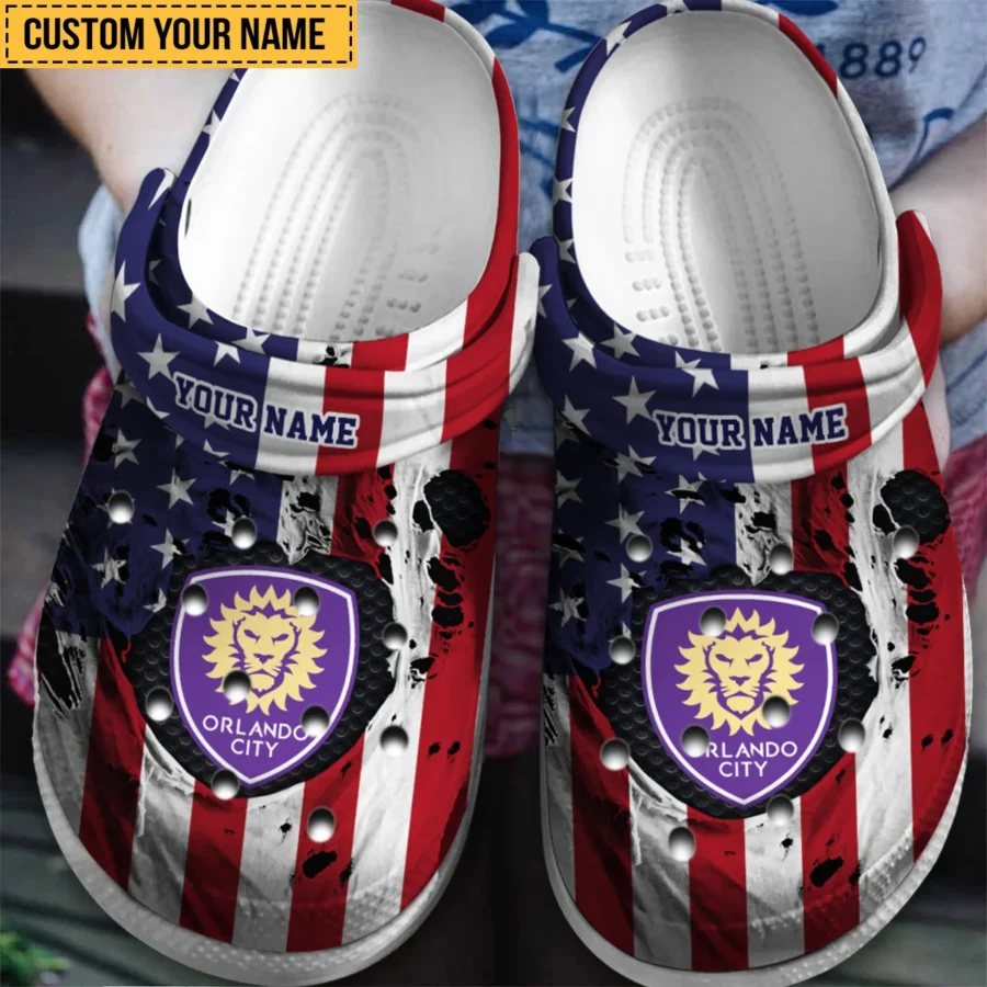 Special Release MLS Orlando City Classic Crocs All Over Print HOMLS151024CRO01ORL