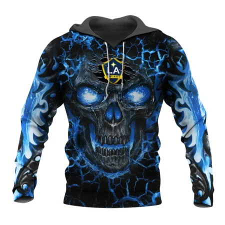 Flaming Skull MLS LA Galaxy Exclusive All Over Prints BLMLS41024A3LAHD - Hoodie