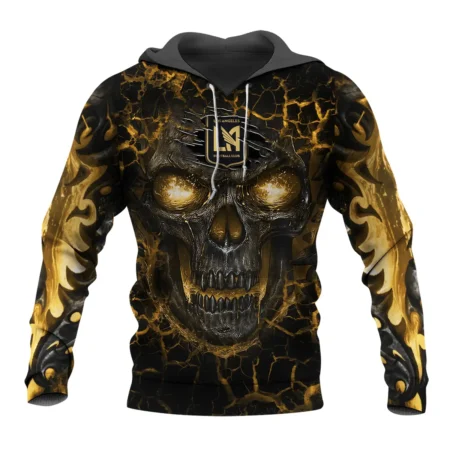 Flaming Skull MLS Los Angeles FC Exclusive All Over Prints BLMLS41024A3LAFHD - Hoodie