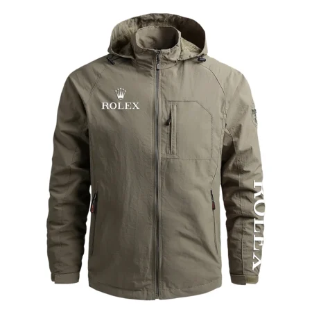 Rolex Brand Exclusive Logo Quick Drying Jacket HOBRA301024A02ROX - Khaki