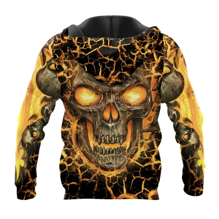 Flaming Skull MLS Columbus Crew Exclusive All Over Prints BLMLS41024A3CLBZHD - Zip Hoodie