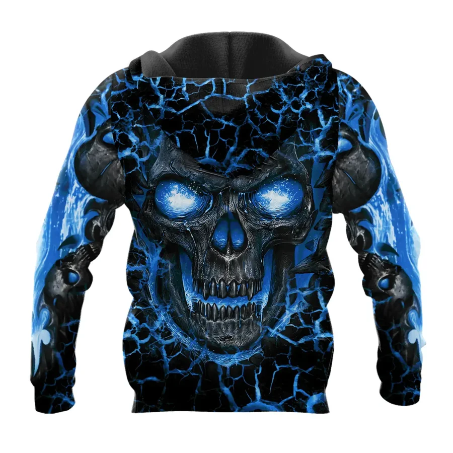 Flaming Skull MLS LA Galaxy Exclusive All Over Prints BLMLS41024A3LAHD - Hoodie