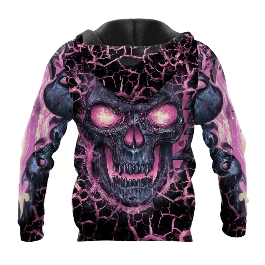 Flaming Skull MLS Inter Miami Exclusive All Over Prints BLMLS41024A3MIAZHD - Zip Hoodie