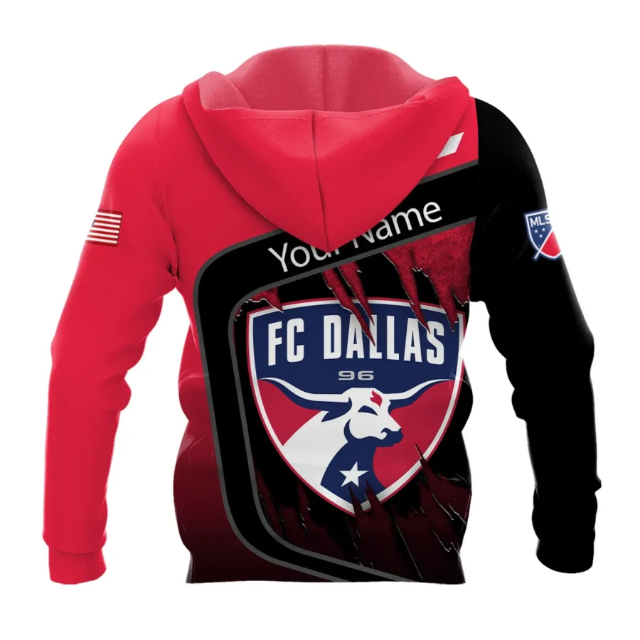 MLS FC Dallas Exclusive All Over Prints BLMLS51024A1DALZHD - Zip Hoodie