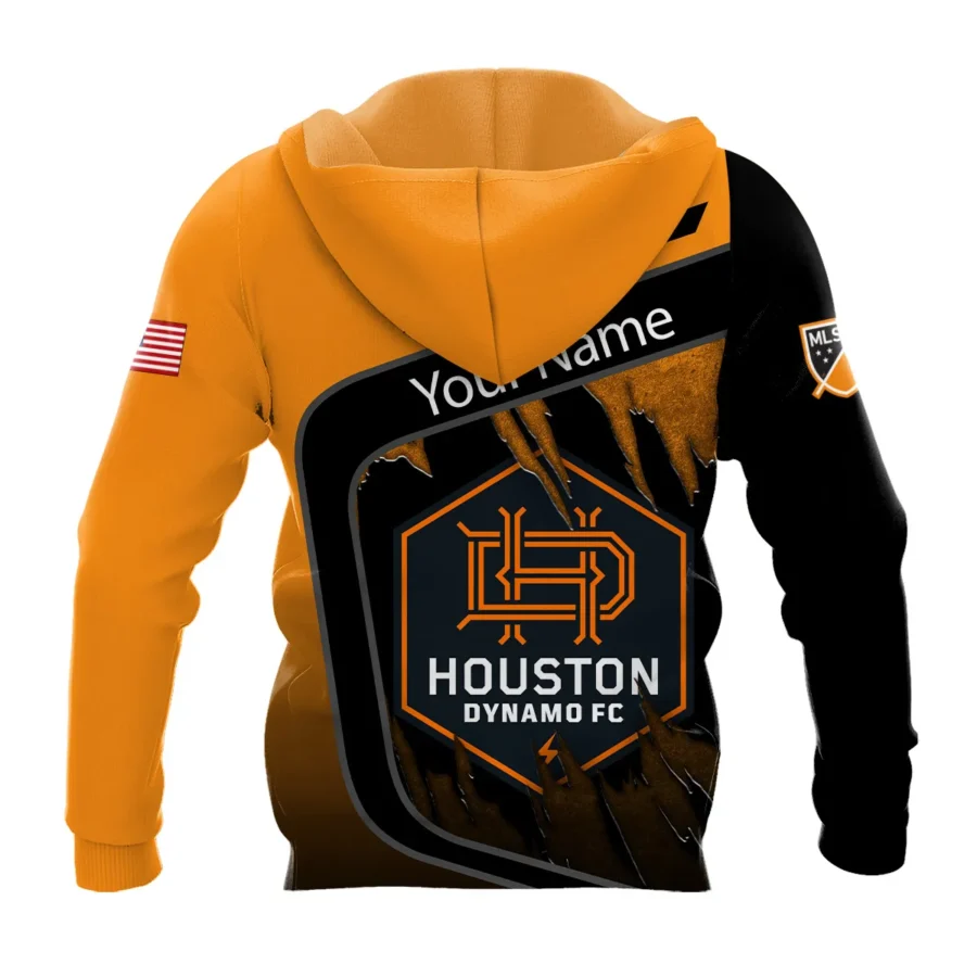 MLS Houston Dynamo Exclusive All Over Prints BLMLS51024A1HOUZHD - Zip Hoodie