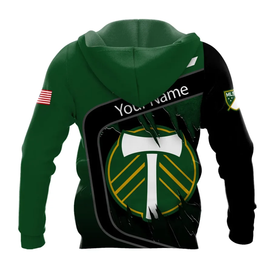 MLS Portland Timbers Exclusive All Over Prints BLMLS51024A1PORZHD - Zip Hoodie