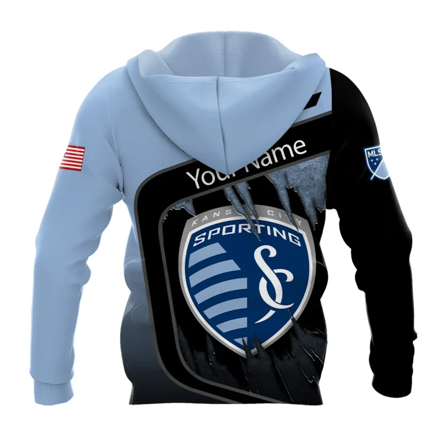 MLS Sporting Kansas City Exclusive All Over Prints BLMLS51024A1SKCZHD - Zip Hoodie