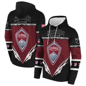 MLS Colorado Rapids Exclusive All Over Prints BLMLS31024A1COLZHD - Zip Hoodie