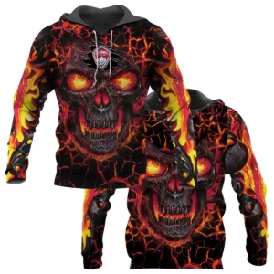 Flaming Skull MLS Colorado Rapids Exclusive All Over Prints BLMLS41024A3COLBB - Bomber Jacket