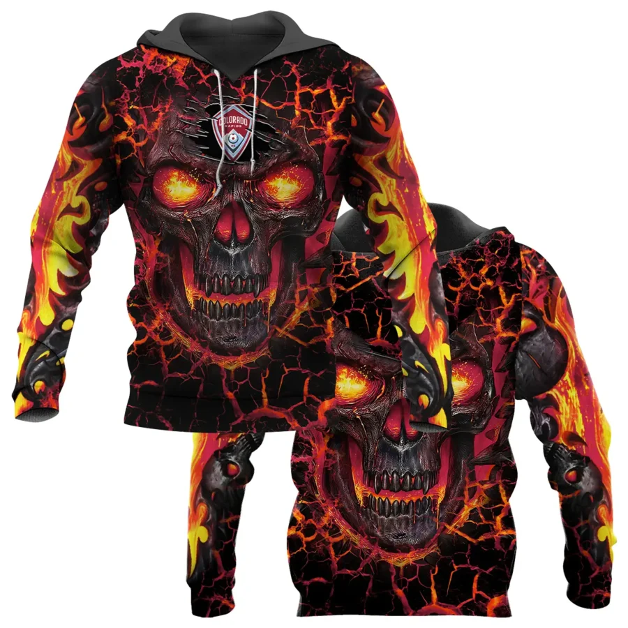 Flaming Skull MLS Colorado Rapids Exclusive All Over Prints BLMLS41024A3COLHD - Hoodie