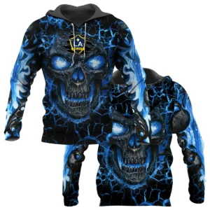 Flaming Skull MLS LA Galaxy Exclusive All Over Prints BLMLS41024A3LABB - Bomber Jacket