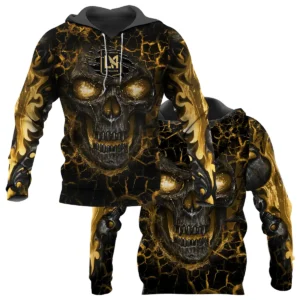 Flaming Skull MLS Los Angeles FC Exclusive All Over Prints BLMLS41024A3LAFBB - Bomber Jacket