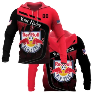 MLS New York Red Bulls Exclusive All Over Prints BLMLS51024A1NYZHD - Zip Hoodie