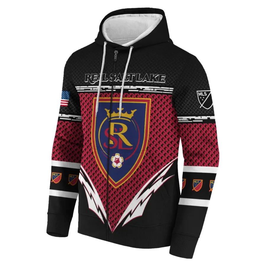 MLS Real Salt Lake Exclusive All Over Prints BLMLS31024A1RSLZHD - Zip Hoodie