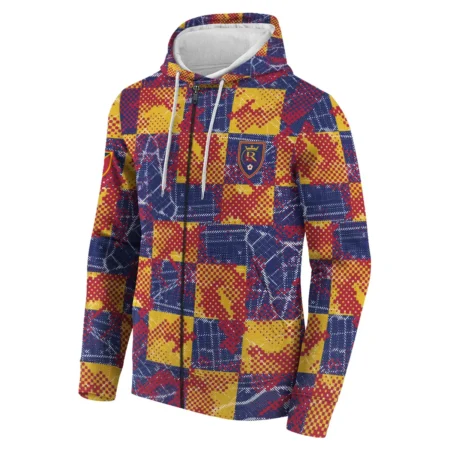 MLS Real Salt Lake Exclusive All Over Prints BLMLS41024A1RSLZHD - Zip Hoodie