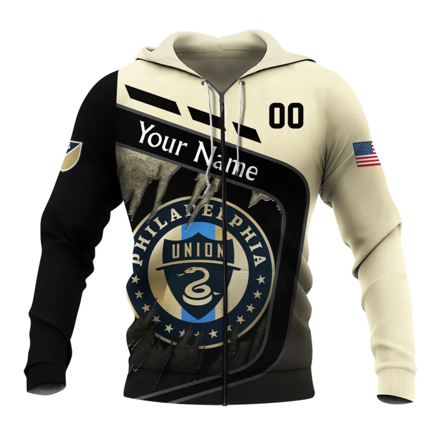 MLS Philadelphia Union Exclusive All Over Prints BLMLS51024A1PHIZHD - Zip Hoodie