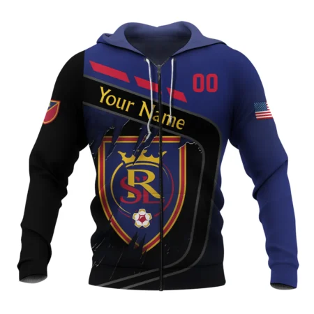 MLS Real Salt Lake Exclusive All Over Prints BLMLS51024A1RSLZHD - Zip Hoodie