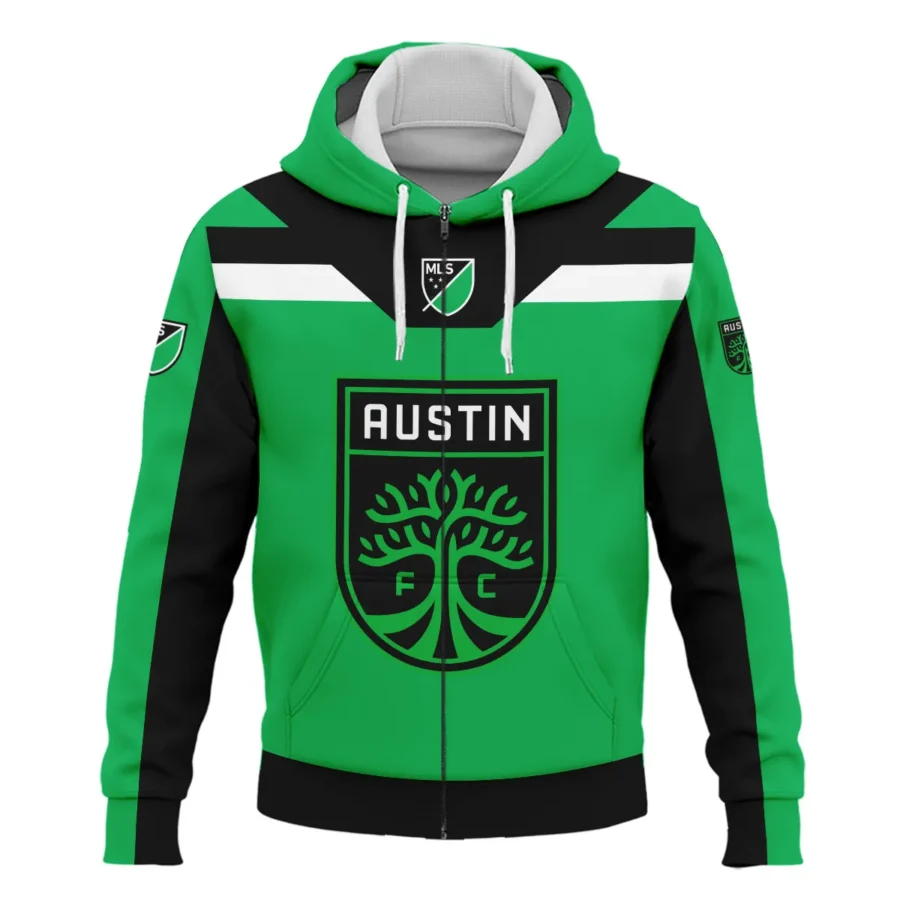 Special Release Austin FC MLS Zipper Hoodie  All Over Prints HOMLS021024A01ATXZHD