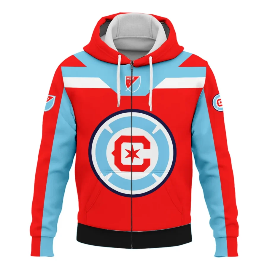 Special Release Chicago Fire MLS Zipper Hoodie  All Over Prints HOMLS021024A01CHIZHD