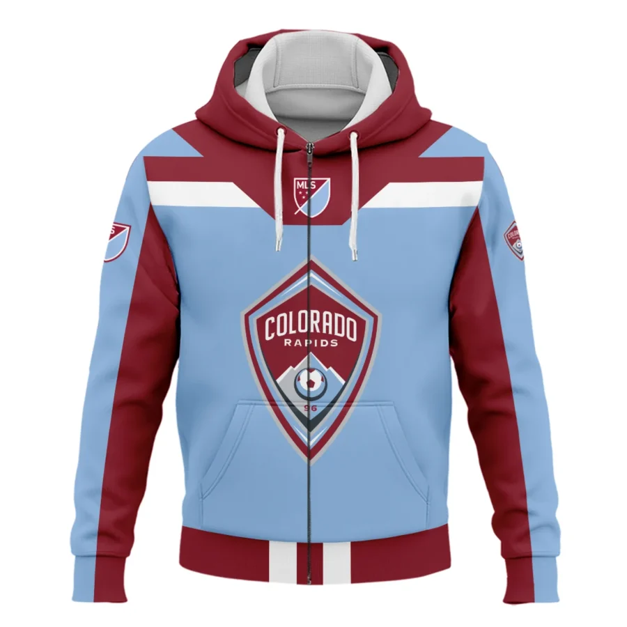 Special Release Colorado Rapids MLS Zipper Hoodie  All Over Prints HOMLS021024A01COLZHD