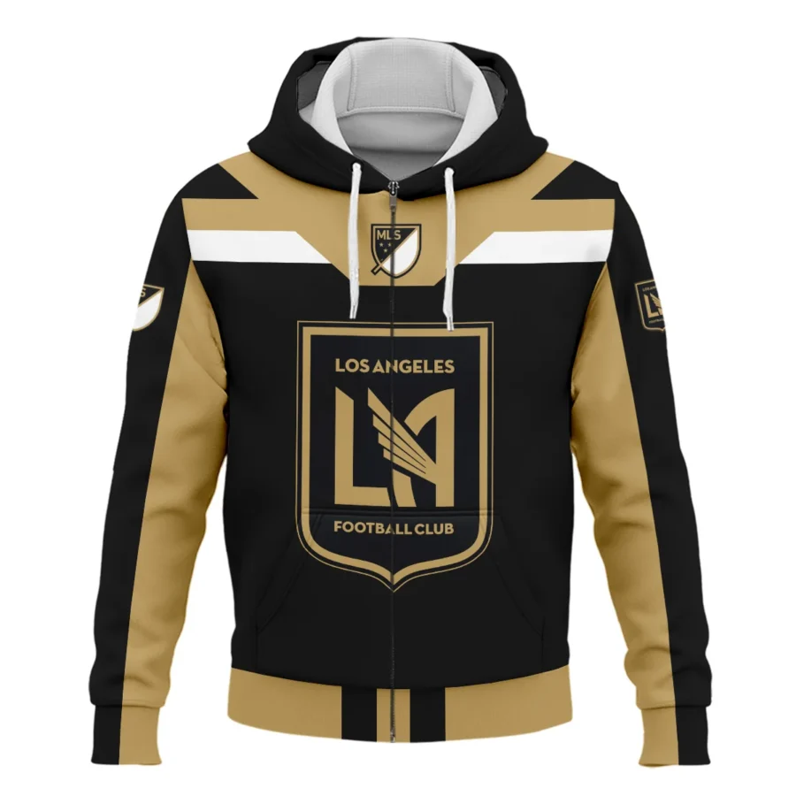 Special Release Los Angeles FC MLS Zipper Hoodie  All Over Prints HOMLS021024A01LAFZHD