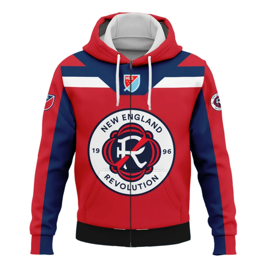 Special Release New England MLS Zipper Hoodie  All Over Prints HOMLS021024A01NEZHD