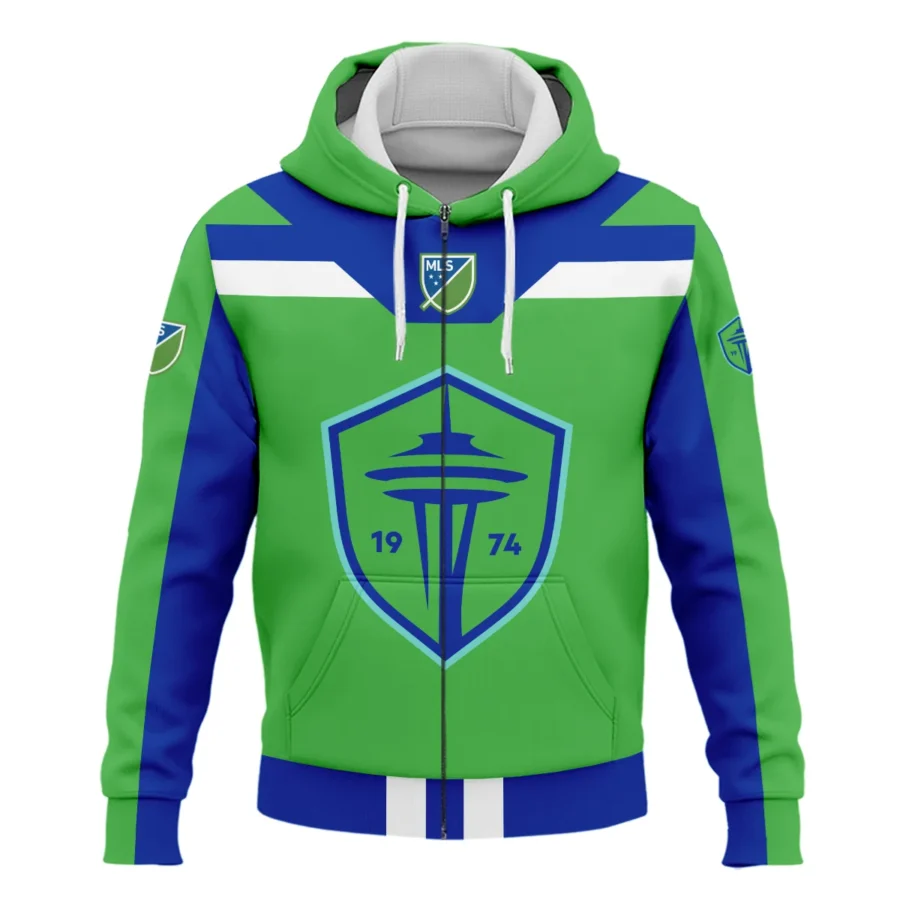 Special Release Seattle Sounders MLS Zipper Hoodie  All Over Prints HOMLS021024A01SEAZHD