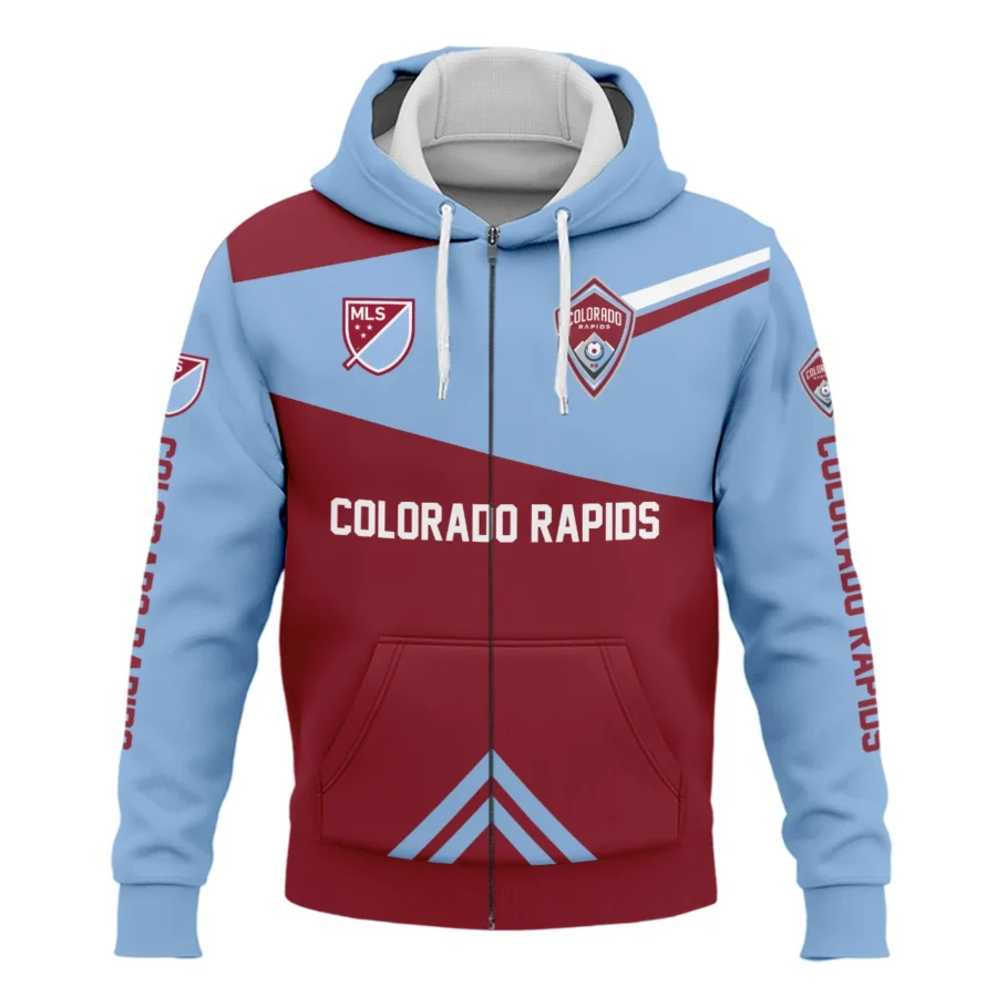 Special Release Colorado Rapids MLS Zipper Hoodie  All Over Prints HOMLS031024A01COLZHD