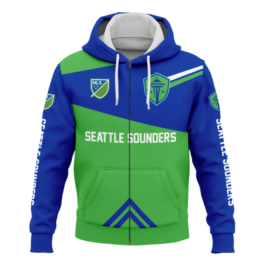 Special Release Seattle Sounders MLS Zipper Hoodie  All Over Prints HOMLS031024A01SEAZHD