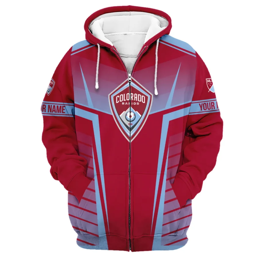 Special Release Personalized Colorado Rapids MLS Zipper Hoodie  All Over Prints QTMLS021024A1COLZHD