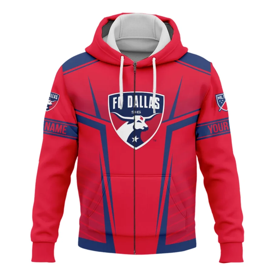 Special Release FC Dallas MLS Zipper Hoodie  All Over Prints QTMLS021024A1DALZHD