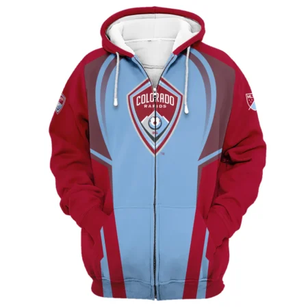 Special Release Personalized Colorado Rapids MLS Zipper Hoodie  All Over Prints QTMLS021024A2COLZHD