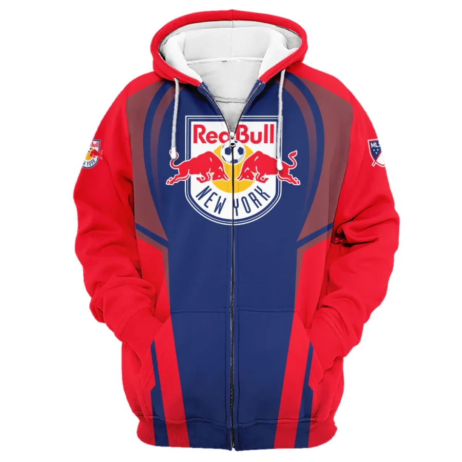 Special Release Personalized New York Red Bulls MLS Zipper Hoodie  All Over Prints QTMLS021024A2NYZHD