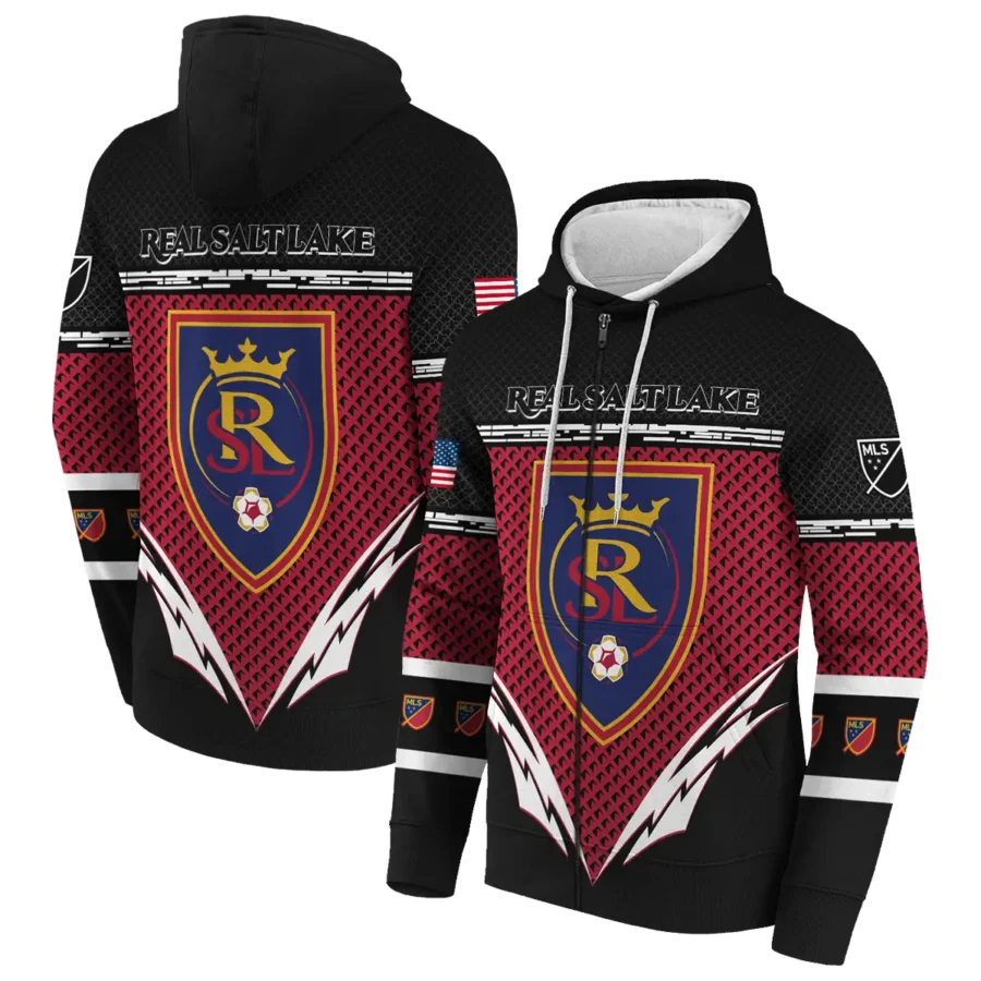 MLS Real Salt Lake Exclusive All Over Prints BLMLS31024A1RSLZHD - Zip Hoodie