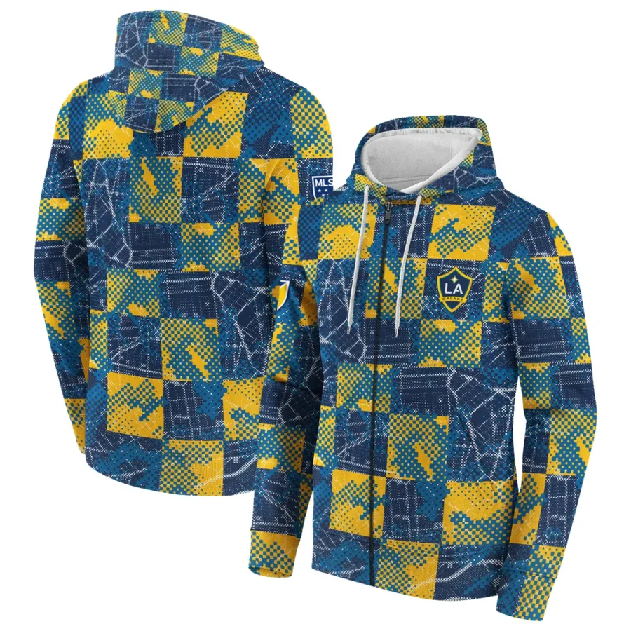 MLS LA Galaxy Exclusive All Over Prints BLMLS41024A1LAZHD - Zip Hoodie