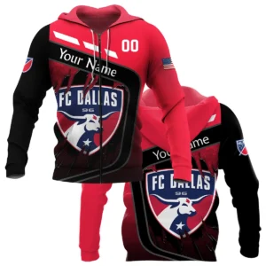 MLS FC Dallas Exclusive All Over Prints BLMLS51024A1DALWJ - Windbreaker Outdoor Jacket