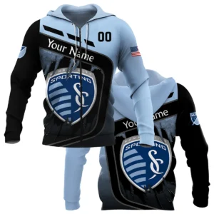 MLS Sporting Kansas City Exclusive All Over Prints BLMLS51024A1SKCWJ - Windbreaker Outdoor Jacket