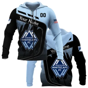 MLS Vancouver Whitecaps Exclusive All Over Prints BLMLS51024A1VANWJ - Windbreaker Outdoor Jacket